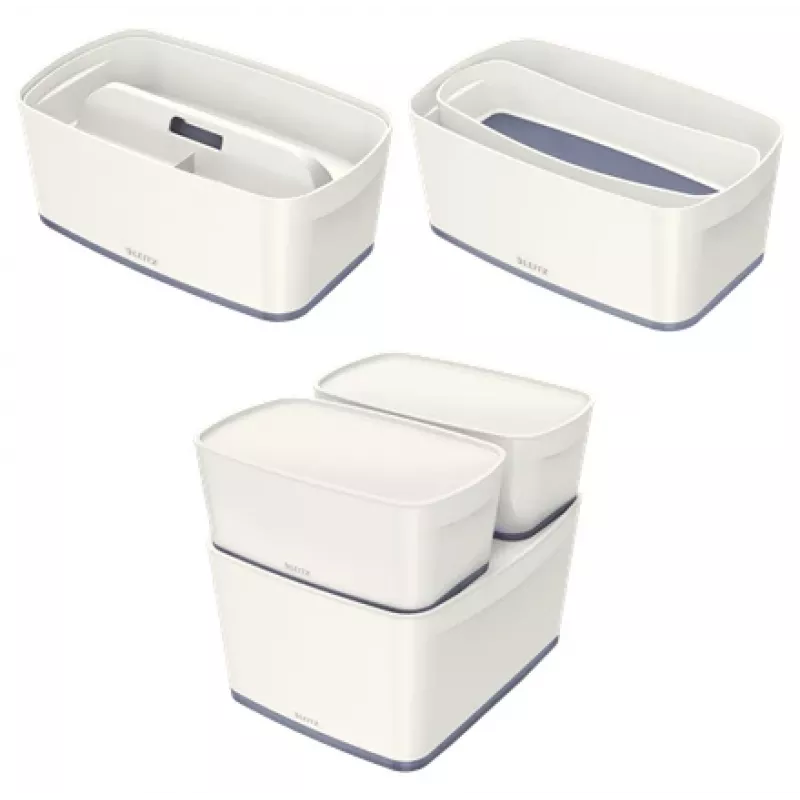 Esselte 5229-10-01 bandeja de almacenamiento rectangular acrilonitrilo butadieno estireno (ABS) gris, blanco