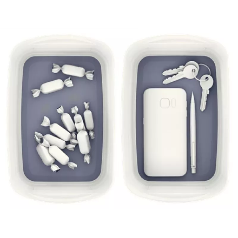 Esselte 5257-10-01 bandeja de almacenamiento rectangular acrilonitrilo butadieno estireno (ABS) gris, blanco
