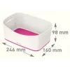 Esselte 5257-10-23 caja de almacenamiento rectangular acrilonitrilo butadieno estireno (ABS) rosa, blanco