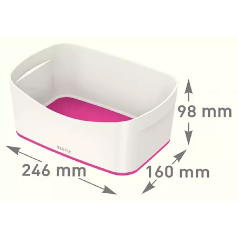 Esselte 5257-10-23 caja de almacenamiento rectangular acrilonitrilo butadieno estireno (ABS) rosa, blanco