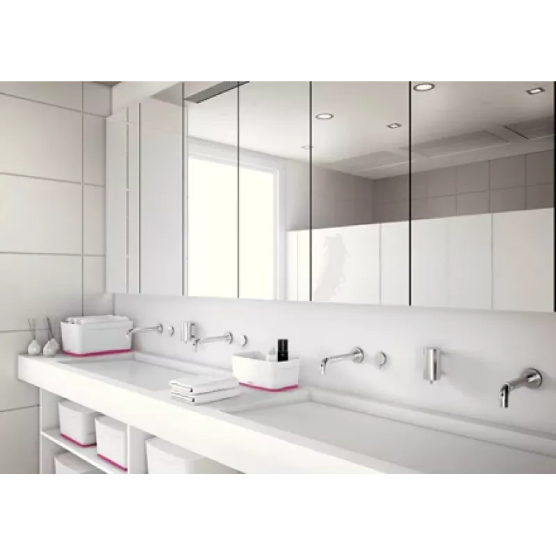 Esselte 5257-10-23 caja de almacenamiento rectangular acrilonitrilo butadieno estireno (ABS) rosa, blanco