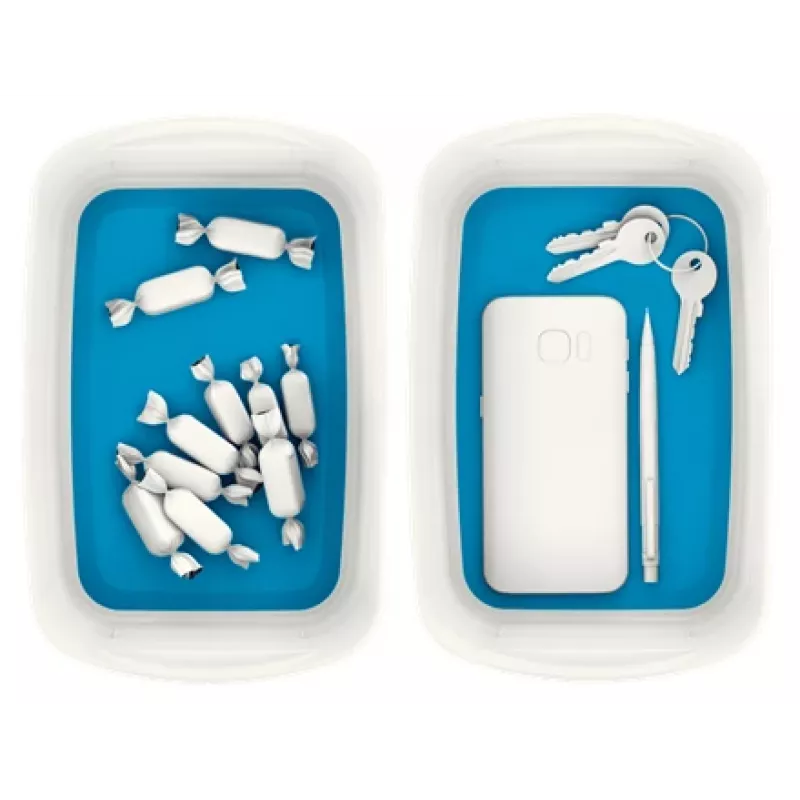Esselte 5257-10-36 bandeja de almacenamiento rectangular acrilonitrilo butadieno estireno (ABS) azul, blanco