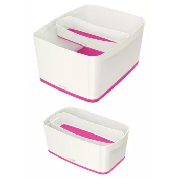 Esselte 5258-10-23 bandeja de almacenamiento rectangular acrilonitrilo butadieno estireno (ABS) rosa, blanco
