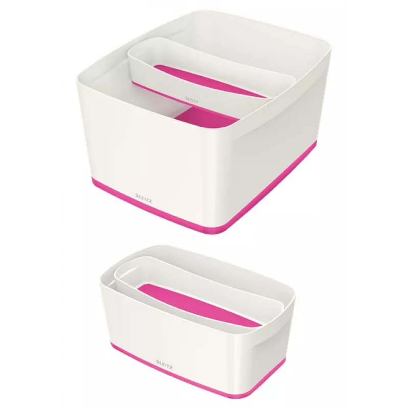 Esselte 5258-10-23 bandeja de almacenamiento rectangular acrilonitrilo butadieno estireno (ABS) rosa, blanco