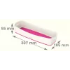 Esselte 5258-10-23 bandeja de almacenamiento rectangular acrilonitrilo butadieno estireno (ABS) rosa, blanco