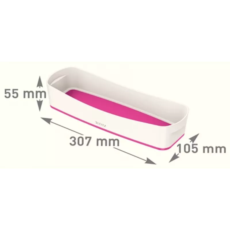 Esselte 5258-10-23 bandeja de almacenamiento rectangular acrilonitrilo butadieno estireno (ABS) rosa, blanco