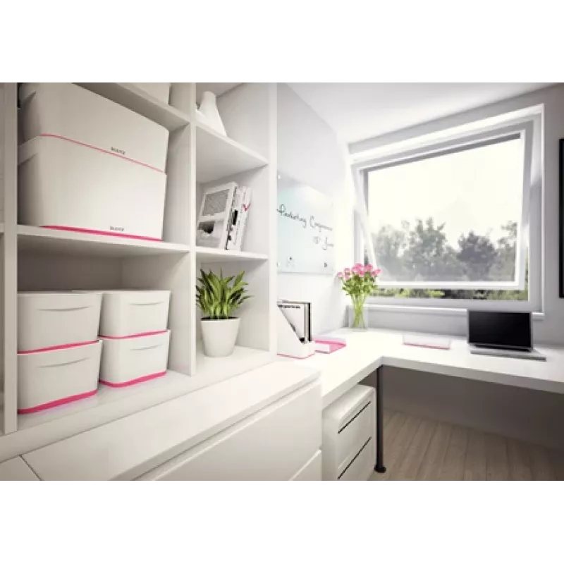 Esselte 5258-10-23 bandeja de almacenamiento rectangular acrilonitrilo butadieno estireno (ABS) rosa, blanco