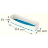 Esselte 5258-10-36 bandeja de almacenamiento rectangular acrilonitrilo butadieno estireno (ABS) azul, blanco