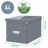 Leitz caja Click & Store WOW Cube Large caja de almacenamiento, fucsia, cartón, 320 mm, 360 mm, 310 mm