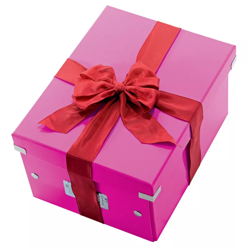 Leitz caja Click & Store WOW Cube Large caja de almacenamiento, fucsia, cartón, 320 mm, 360 mm, 310 mm