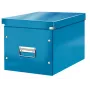 Leitz caja Click & Store WOW Cube caja de almacenamiento grande, caja de almacenamiento, azul, rectangular, cartón, monocromático, interior