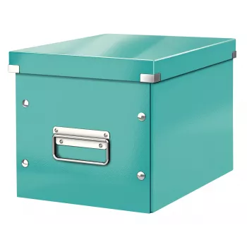 Leitz caja de almacenamiento Click & Store WOW Cube Medium, turquesa, cartón, 260 mm, 260 mm, 240 mm