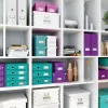 Leitz caja de almacenamiento Click & Store WOW Cube Medium, turquesa, cartón, 260 mm, 260 mm, 240 mm