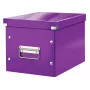 Leitz caja de almacenamiento Click & Store WOW Cube Medium, lila, cartón, 260 mm, 260 mm, 240 mm
