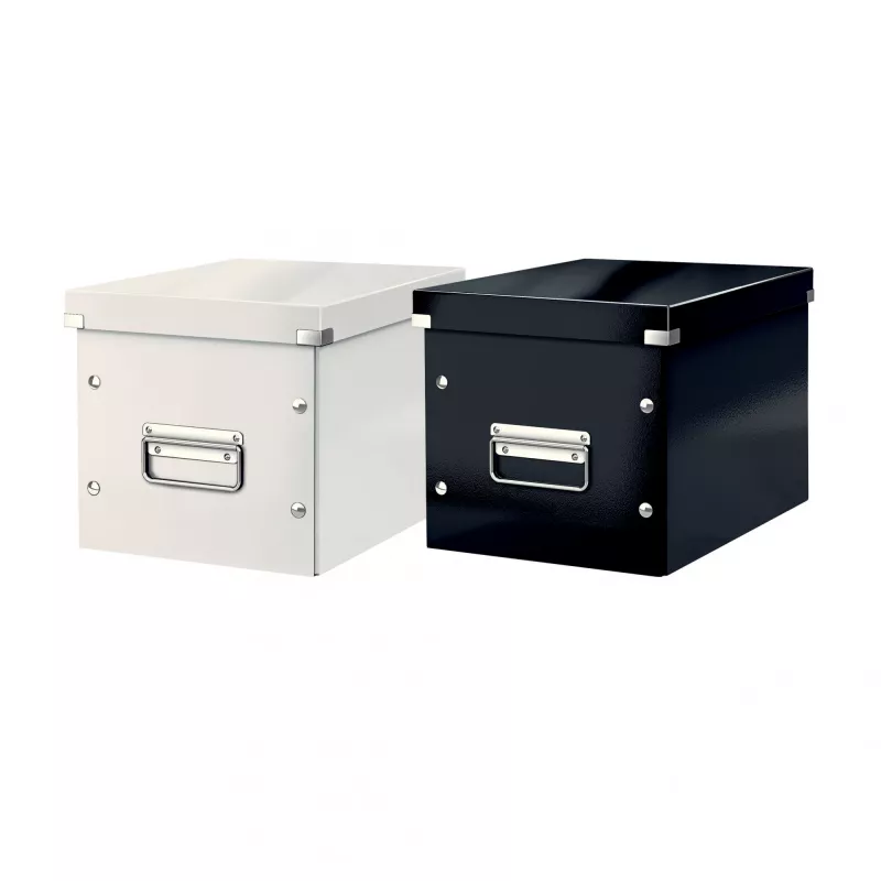 Leitz caja de almacenamiento Click & Store WOW Cube Medium, lila, cartón, 260 mm, 260 mm, 240 mm