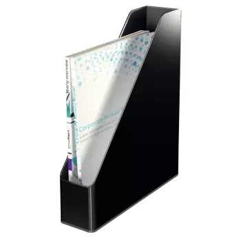 Leitz recopilador de revistas Dual Colour, negro, plástico, A4, 272 mm, 318 mm, 430 g