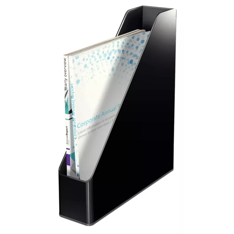 Leitz recopilador de revistas Dual Colour, negro, plástico, A4, 272 mm, 318 mm, 430 g