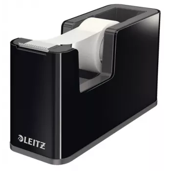 Leitz dispensador de cinta adhesiva Dual Colour, 1,9 cm, 33 m, poliestireno, negro, 51 mm, 126 mm