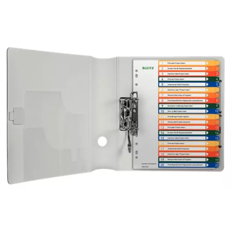 Leitz 12960000 índice numérico con pestañas polipropileno (PP) multicolor