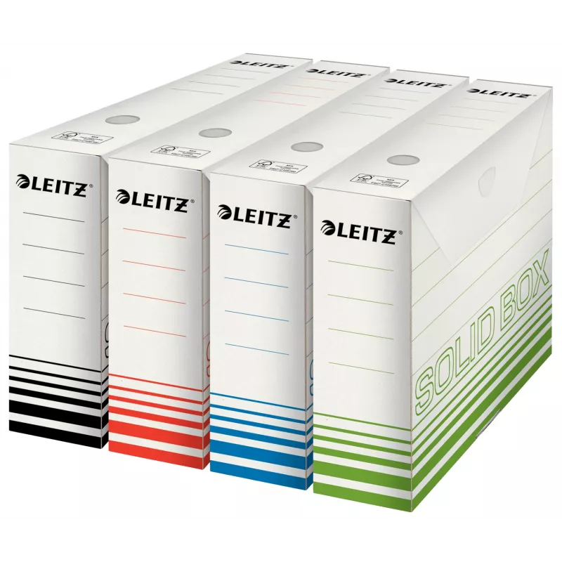 Leitz 61270001 caja de archivo cartón negro, blanco