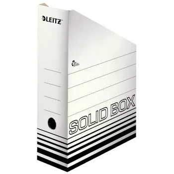 Leitz 46070001 Caja de archivo de cartón negro, blanco