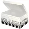 Leitz 61170001 Caja de almacenamiento de cartón negro, blanco