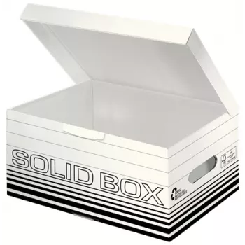Leitz 61170001 Caja de almacenamiento de cartón negro, blanco