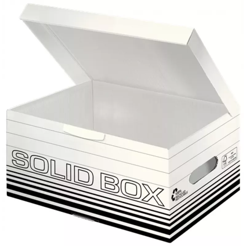 Leitz 61170001 Caja de almacenamiento de cartón negro, blanco