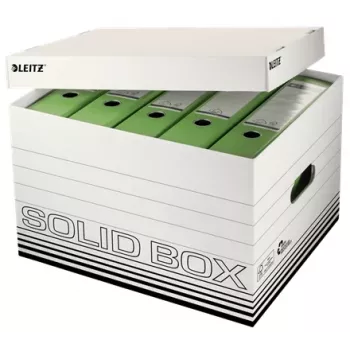 Leitz Solid Caja de almacenamiento para documentos negro, blanco