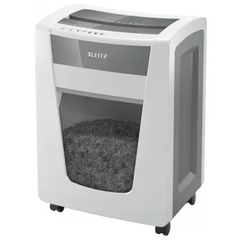 Leitz IQ Office Pro Destructora de documentos P5, microcorte, 23 cm, 2 x 15 mm, 30 l, 300 hojas, 55 dB