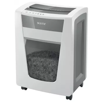 Leitz IQ Office Pro Destructora de documentos P4, corte cruzado, 23 cm, 4 x 40 mm, 30 L, 275 hojas, 55 dB