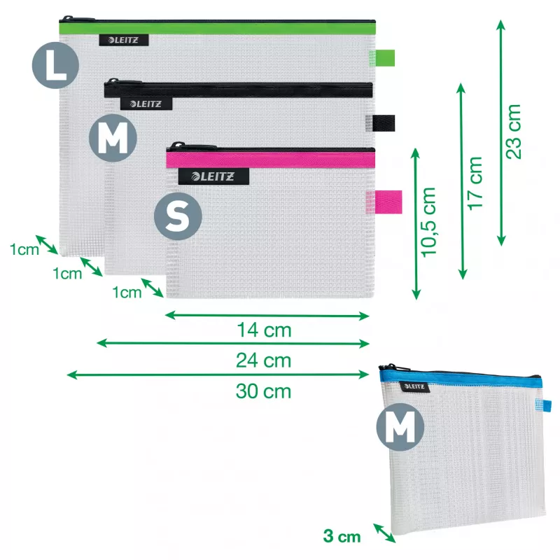 Leitz Travel Pouch Neceser cosmético resistente al agua WOW surtido