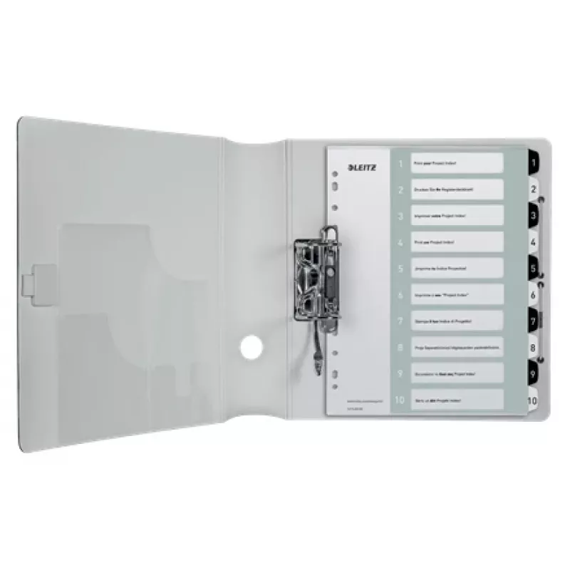 Leitz Índices Printable PP A4+ 1-10 WOW blanco/negro
