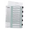 Leitz Índices Printable PP A4+ 1-10 WOW blanco/negro