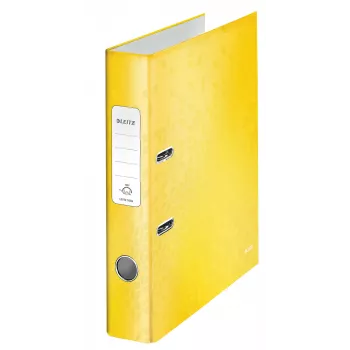 Leitz Archivo 180° WOW POB/laminado A4/50mm, A4, anilla D, cartón, amarillo, 350 hojas, 285 mm
