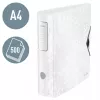 Leitz Archivo Active PP WOW A4/80mm, A4, anilla D, almacenamiento, polyfoam, blanco, 500 hojas