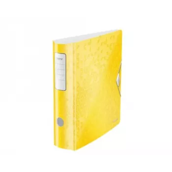 Leitz Archivo de palanca Active PP WOW A4/80 mm, A4, polyfoam, amarillo, 500 hojas, 80 g/m², 8,2 cm
