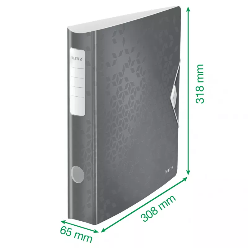 Leitz Archivo de palanca Active PP WOW A4/65 mm, A4, anilla D, almacenamiento, polyfoam, blanco, 350 hojas
