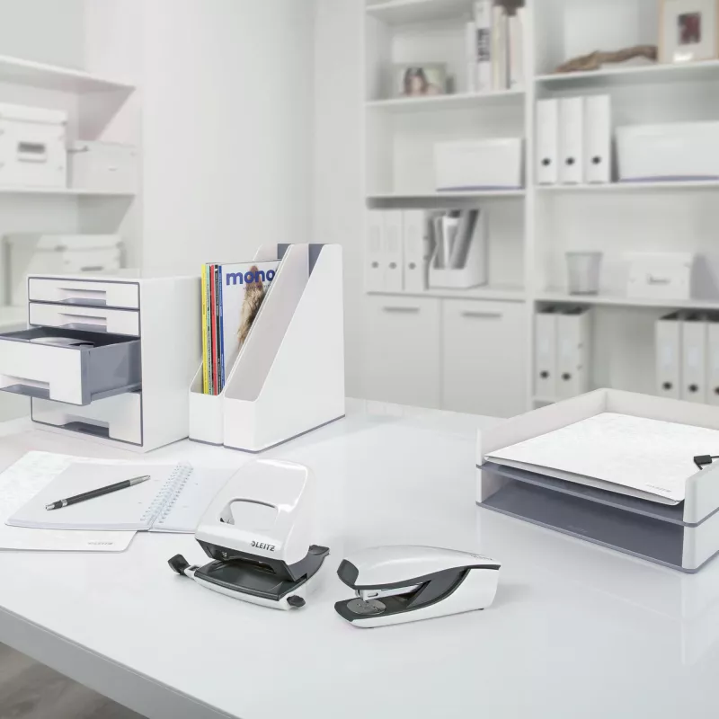 Leitz Archivo de palanca Active PP WOW A4/65 mm, A4, anilla D, almacenamiento, polyfoam, blanco, 350 hojas
