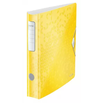 Leitz Archivo de palanca Active PP WOW A4/65mm, A4, anilla D, almacenamiento, polyfoam, amarillo, 350 hojas