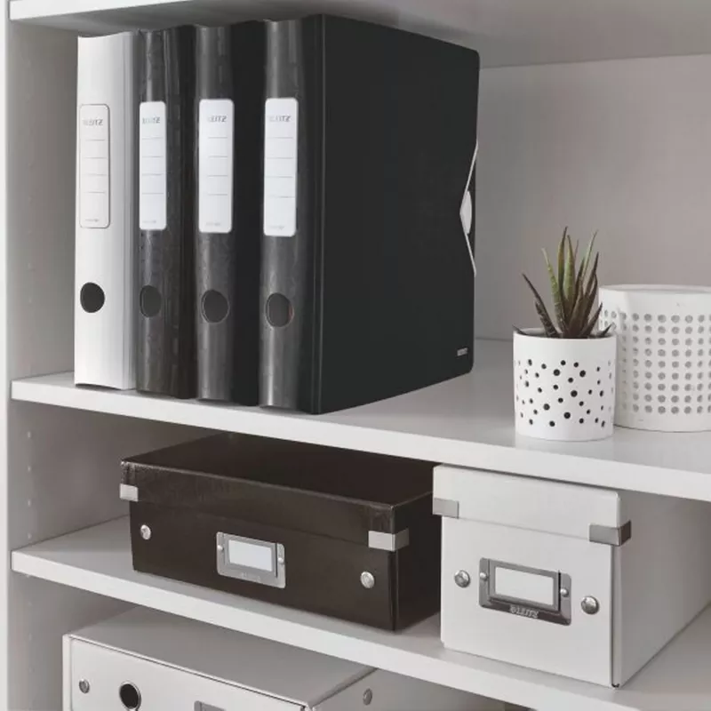 Leitz Archivo Active PP WOW A4/65mm, A4, polyfoam, negro, 350 hojas, 80 g/m², 6,5 cm