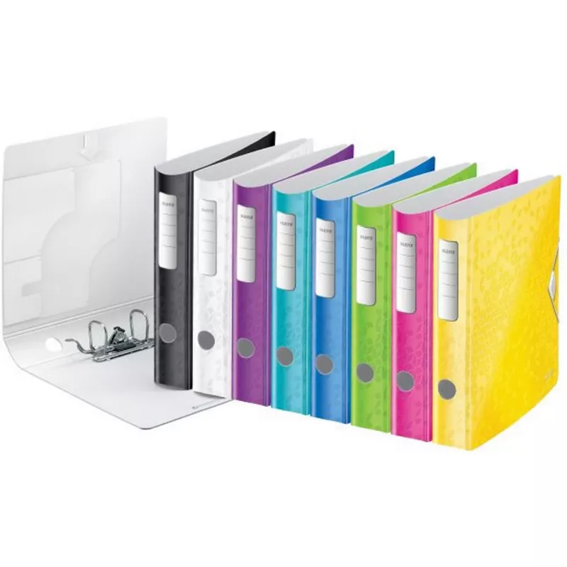 Leitz Archivo Active PP WOW A4/65mm, A4, polyfoam, negro, 350 hojas, 80 g/m², 6,5 cm
