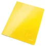 Leitz Carpeta plana de cartón WOW A4, carpeta convencional, A4, cartón, amarillo, vertical, 250 hojas
