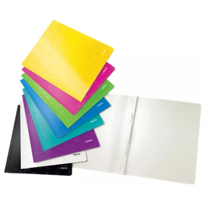 Leitz Carpeta plana de cartón WOW A4