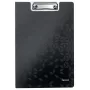 Leitz Tabla de sujeción con cubierta WOW, A4, polyfoam, negro, 75 hojas, 1 bolsillo, 230 mm