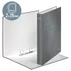 Leitz Archivador de anillas WOW laminado A4+ 2DR/25mm, A4+, anilla D, cartón, amarillo, 250 hojas, 80 g/m²