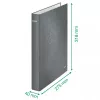 Leitz Archivador de anillas WOW laminado A4+ 2DR/25mm, A4+, anilla D, cartón, amarillo, 250 hojas, 80 g/m²