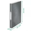 Leitz Archivador de anillas WOW PP A4 2RR/25mm, A4, anilla redonda, polipropileno (PP), blanco, 190 hojas, 80 g/m²