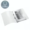 Leitz Archivador de anillas WOW PP A4 2RR/25mm, A4, anilla redonda, polipropileno (PP), negro, 190 hojas, 80 g/m²