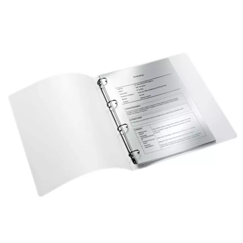 Leitz WOW Archivador de anillas, A4, anilla redonda, almacenamiento, polipropileno (PP), blanco, brillante